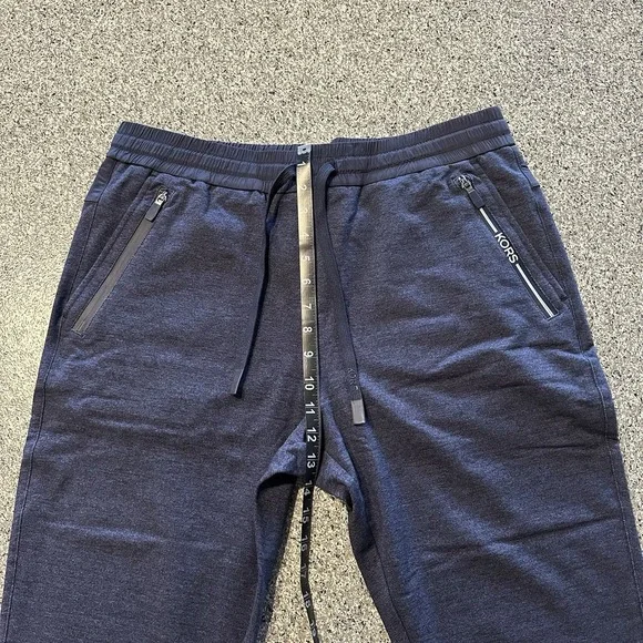 Michael Kors Pants Mens‎ L Performance Jogger Track Pant Tapered Navy Blue $198